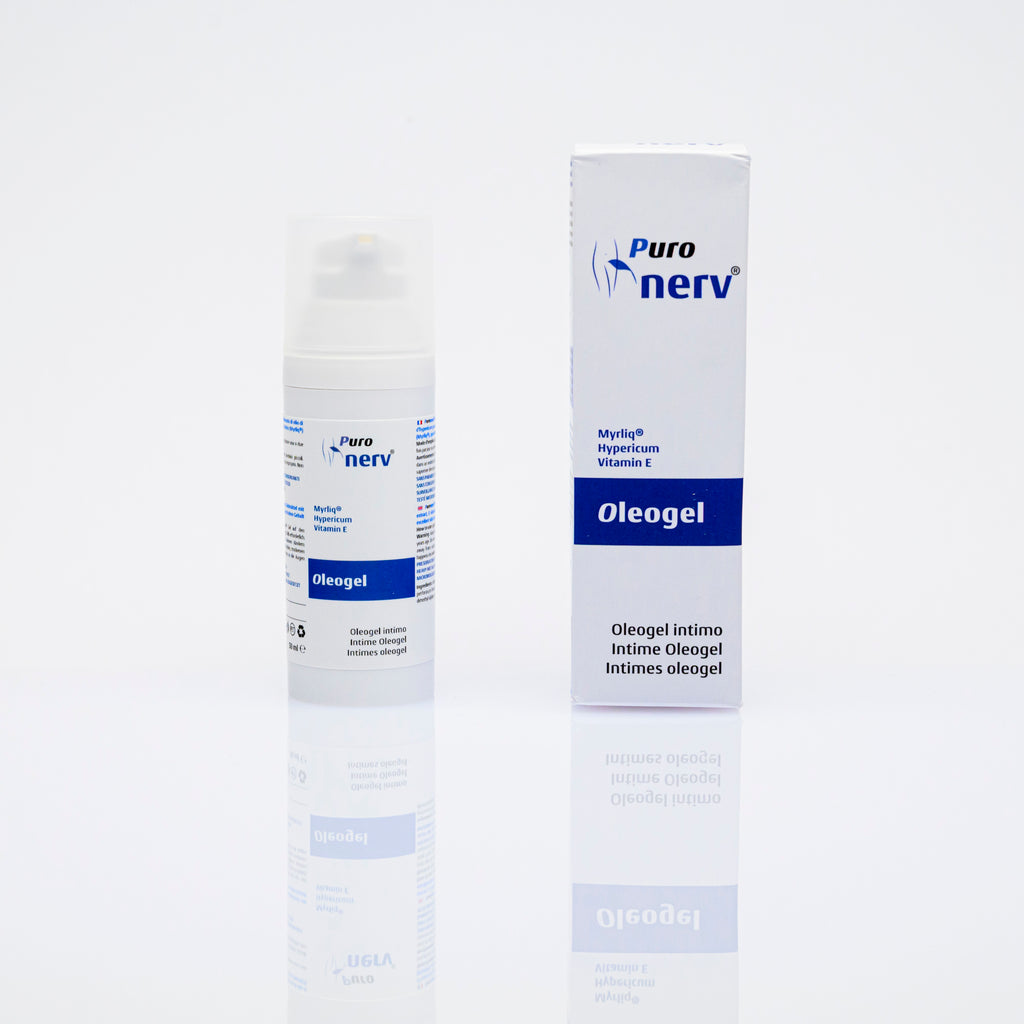 Puronerv® è un gel delicato ad alto contenuto di olio di iperico puro, vitamina E pura ed estratto di Mirra (Myrliq®) con un ottimo skin feel.